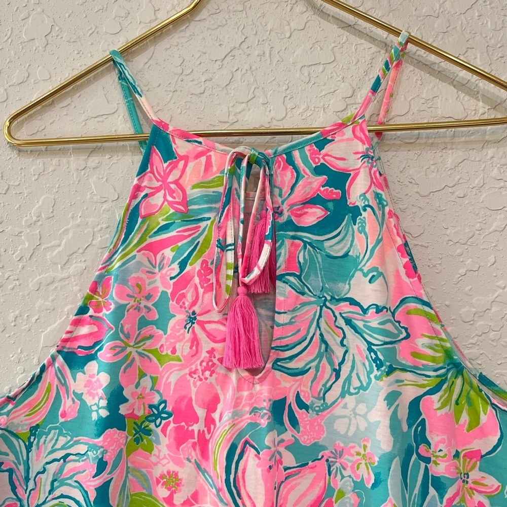 Lilly Pulitzer Margot Halter Swing Dress Hot on the Scene Print XL - Picture 4 of 9
